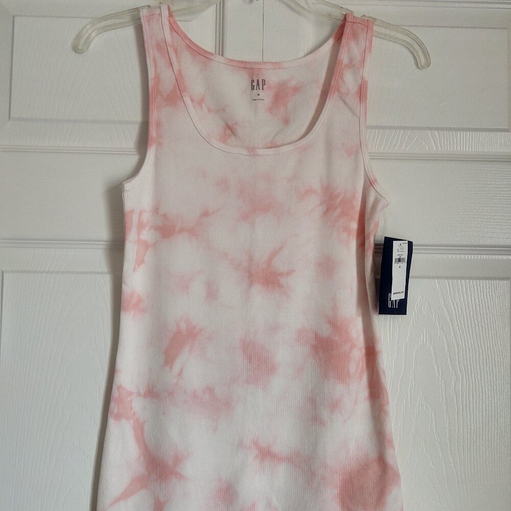 Pink and White GAP tank top
